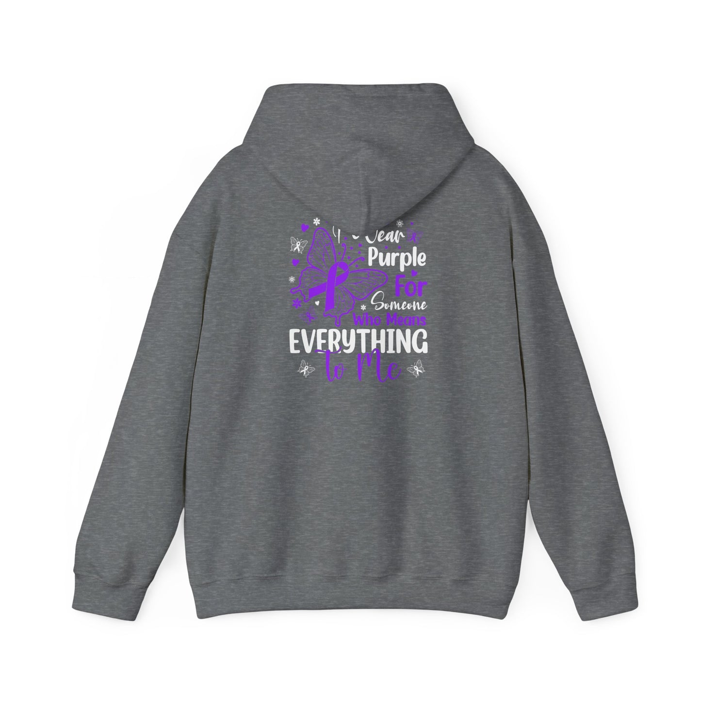 Wear Purple for Someone Unisex Hooded Sweatshirt