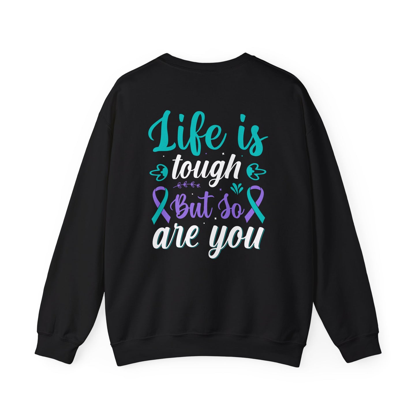 Inspirational Unisex Crewneck Sweatshirt - "Life is but so live you" - Comfort with a Purpose