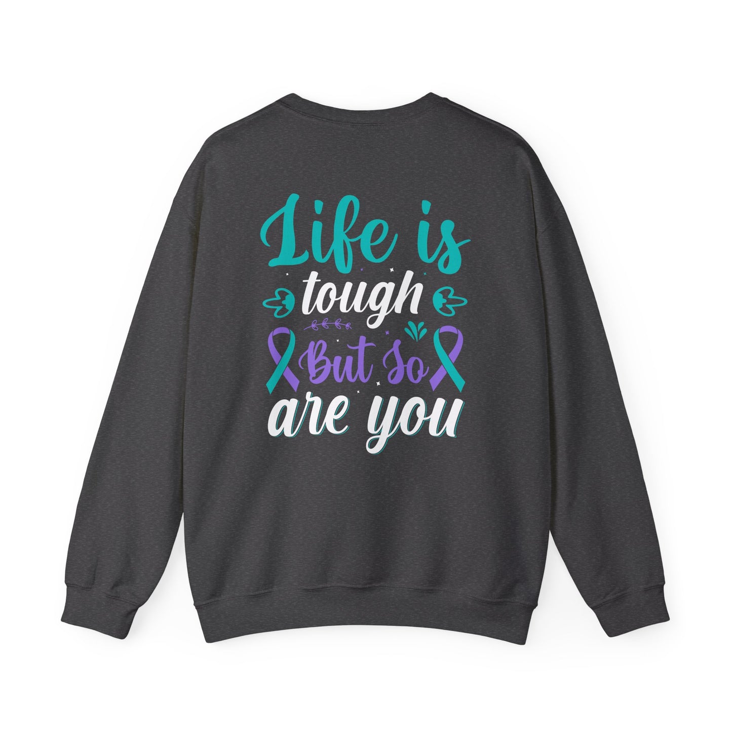 Inspirational Unisex Crewneck Sweatshirt - "Life is but so live you" - Comfort with a Purpose