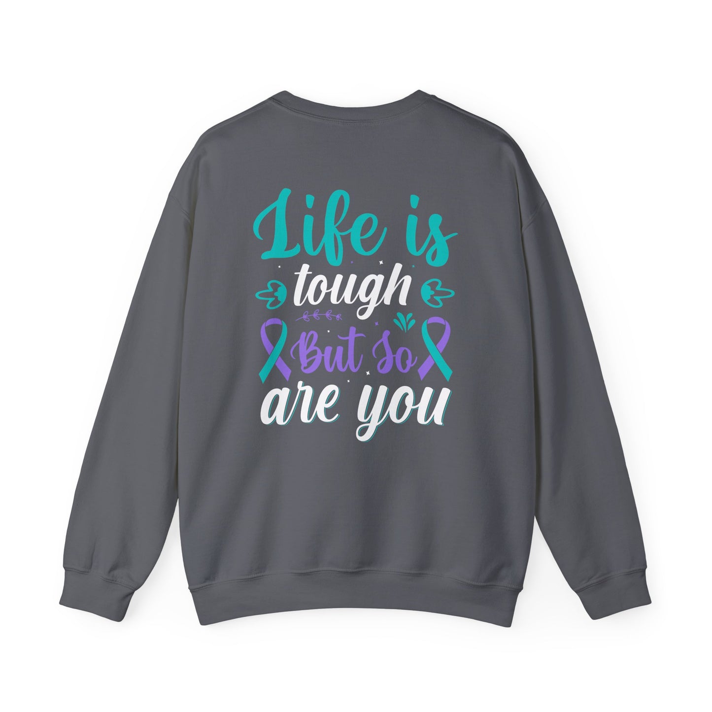 Inspirational Unisex Crewneck Sweatshirt - "Life is but so live you" - Comfort with a Purpose